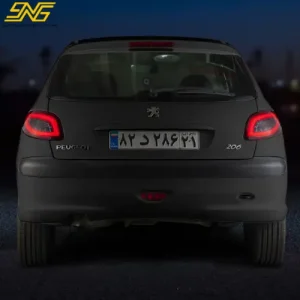 چراغ خطر پژو206 طرحCLS قرمز دودی