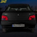 چراغ خطر پراید 132 طرح ماكان تمام دودی