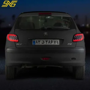 چراغ خطر پژو 207 قرمز دودی