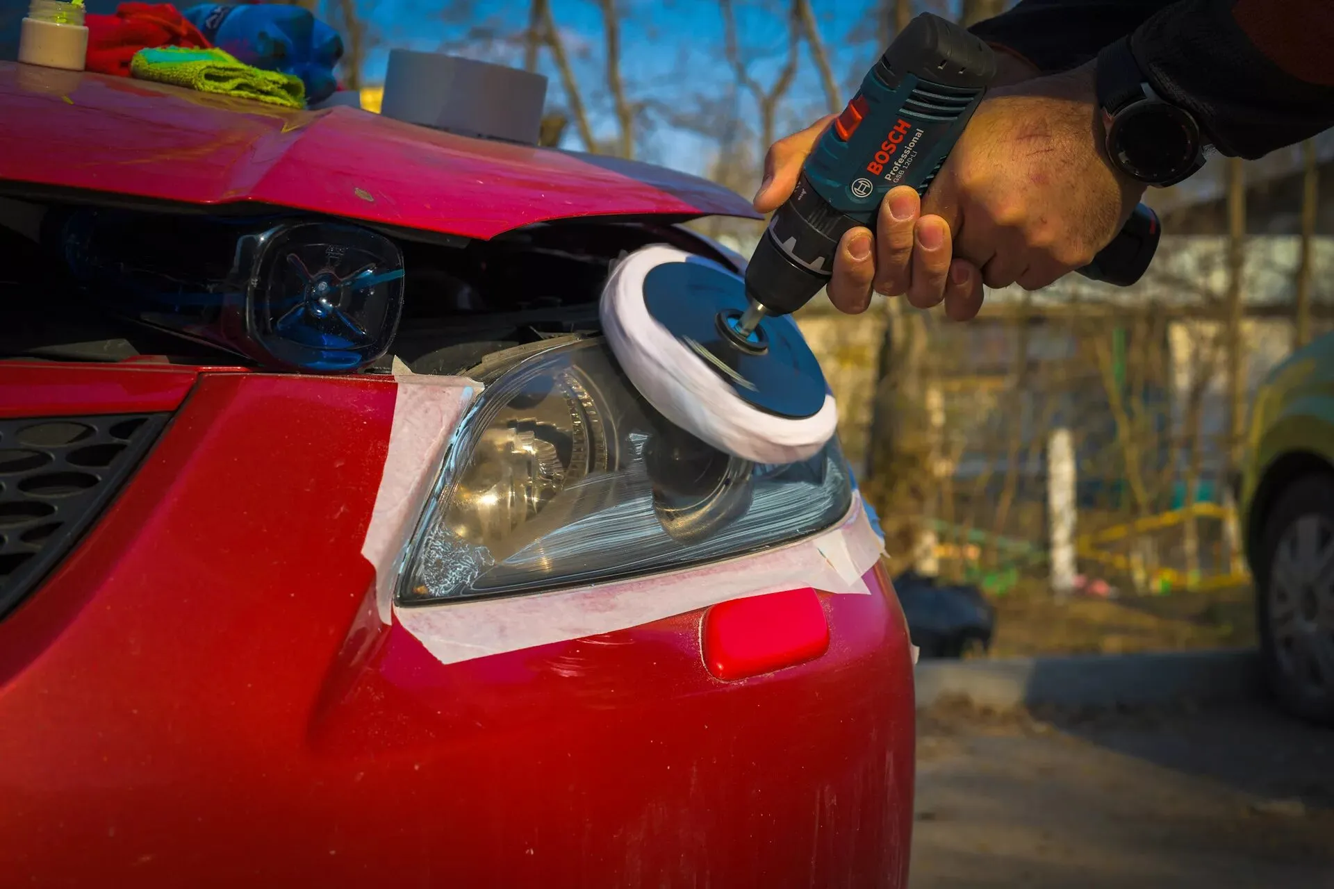 تمیز کردن طلق چراغ