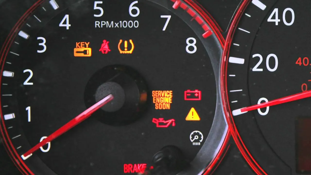 روشن شدن چراغ هشدار